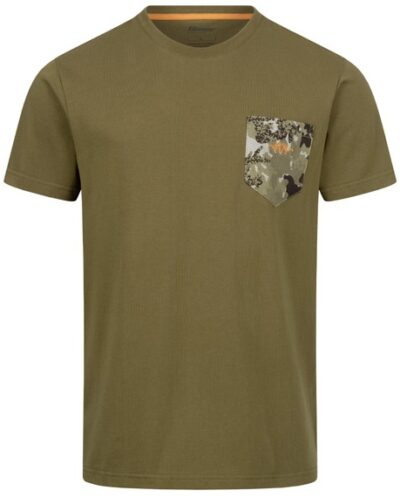 Pánske zelené tričko s vreckom BLASER Camo Pocket S-3XL